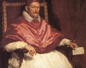 Portrait of Pope Innocent X - 迭戈·罗德里格斯·德·席尔瓦·委拉斯贵支